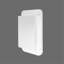 Armoire de salle de bain à miroir encastrée avec tablette réglable - 16 po x 24 po, cadre en métal blanc, cadre moderne réglable, style contemporain-931915017