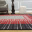 Tapis décoratif à rayures noir/rouge/gris zlatkus-28743793