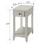 Table de bout rectangulaire en bois avec rangement de style transitionnel Bhairavi-127840020-24748827
