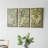 Rectangular Canvas Map Wall Art