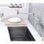 Robinet de robinet de cuisine mural pliant, bras pour un remplissage d'eau précis et sans effort, poignées doubles pour gérer le débit, la corrosion, - robinet en laiton, contrôle rapide efficace, surface de corrosion,
