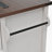 54" Farmhouse Kitchen Island With Drop Leaf, Power Outlet, Kitchen Storage Cart With 2 Doors, 2 Drawers, Rolling Kitchen Island On 4 Large Wheels With Spice Rack For Kitchen, Dining Room, White-1734302637