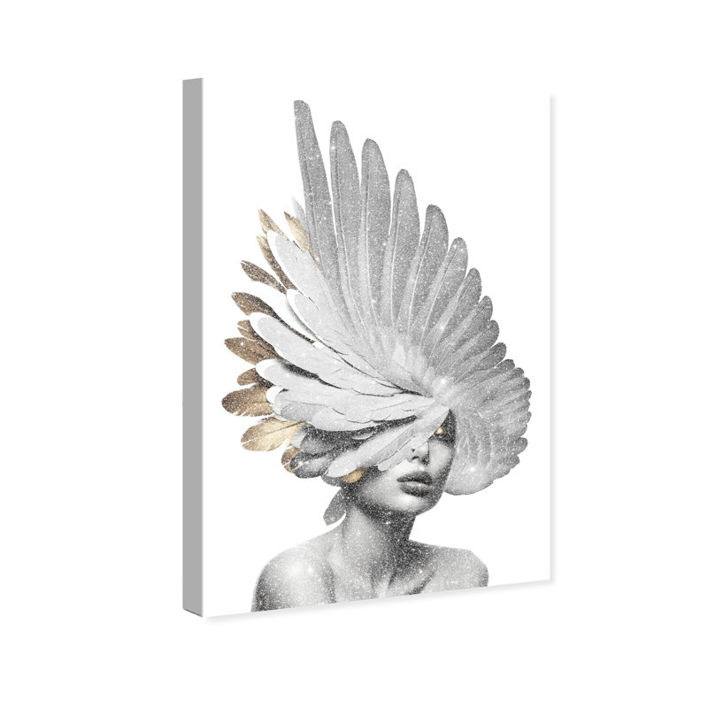 Refined Wings II Canvas Fashion Print by Oliver Gal, 15"H x 10"W, Canvas Unframed
