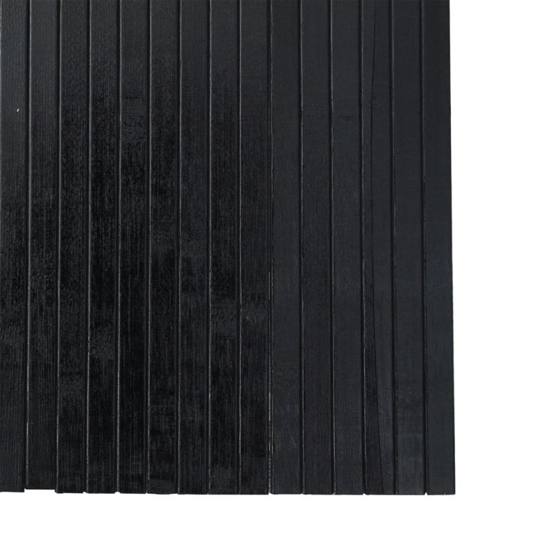 Paravent vidaXL noir largeur 157,5 po hauteur 65,0 po bambou
