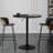 Hulker Round Pub Dining Table Height Adjustable With Wooden Tabletop Home Bar-91375998