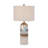 Sahara 27" Ceramic Table Lamp with Linen Shade for Bedrooms, Living rooms, Entryway, Offices