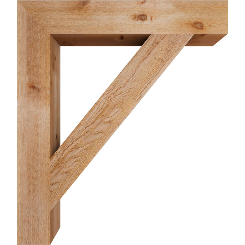 Support de bloc traditionnel, H 44 po x l 6 po x P 38 po, Cèdre rouge de l'Ouest (scié brut)