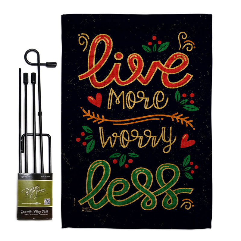 Double Sided 18.5'' H x 13'' W Polyester Flag Set