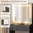 Senfot Vanity Desk With Sliding Mirror And Lights, Modern Makeup Vanity Table With 4 Drawers And 7 Storage Shelves, Dressing Table With Stool And Charging Station, 3 Lighting Modes, For Bedroom-512809240