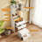 3-In-1 White Vanity Desk With LED Mirror, Adjustable Lighting, Flip-Top Makeup Table & Storage Stool, 5 Storage Compartments For Bedroom