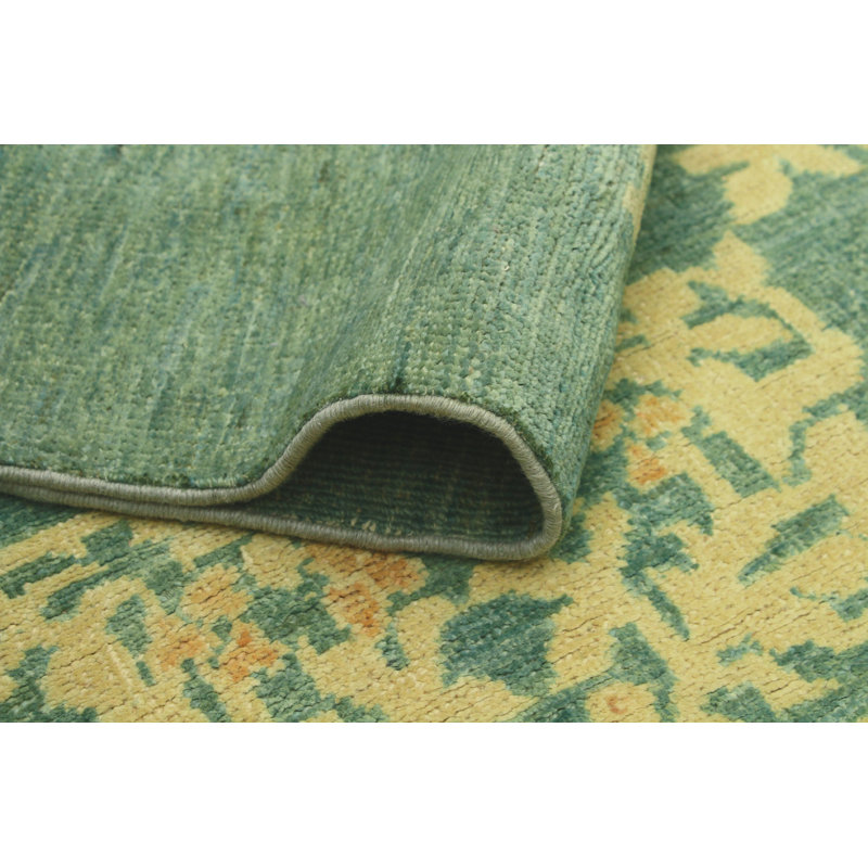 Tapis vert Fine Chobi Ayeisha
