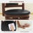 Radomil Swivel Upholstered Counter Stool with Solid Wood Frame-998010329-998010330