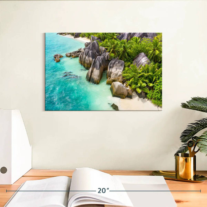 Gillard Scenic Anse Source D'Argent, H 8 po x l 12 po