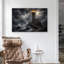 «Stormy Cliffside», art mural gothique nautique foncé-1310059183