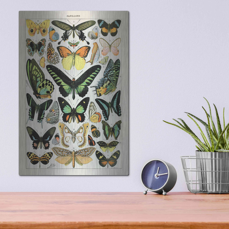"Papillons 2" par Susan Ball, H 16 po x l 12 po