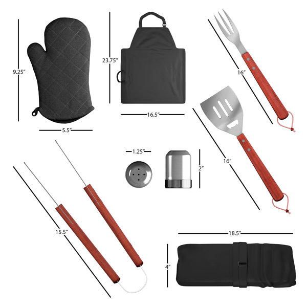 Mr. Bar-BQ Deluxe BBQ Tool Set | All in One BBQ Tool Set | Premium  Hard-Shell Case | Contains 18 Stainless Steel BBQ Grilling Tools | BBQ  Tools Set