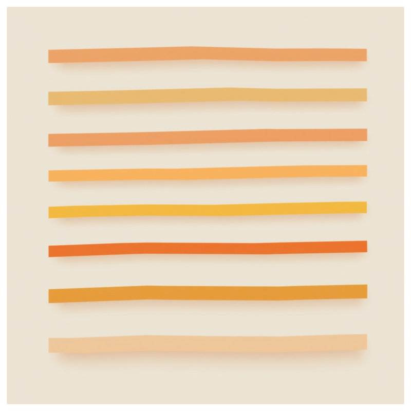 Tapis de bain orange à rayures jaunes, L 24 po x L 17 po