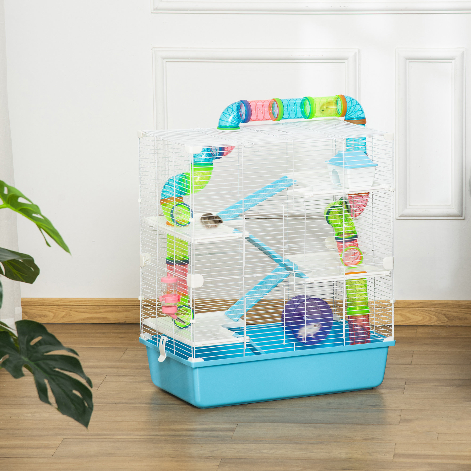 Hamster Transparent Cage Portable Pet Mouse Case Hamster Nursery