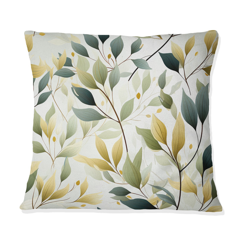 Whispering Zen - Printed Throw Pillow, 18" H x 18" W