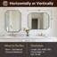 Miroir de salle de bain Modern Cadre en acier inoxydable-864994763-853120322