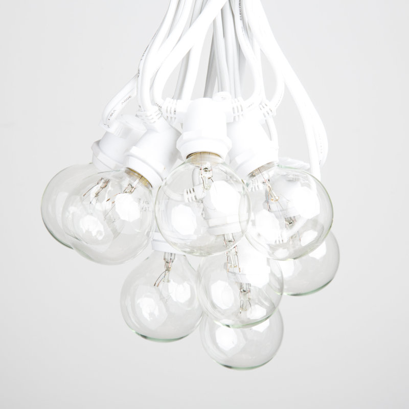 Outdoor 40 - Bulb 600'' Plug-in Globe String Light, White