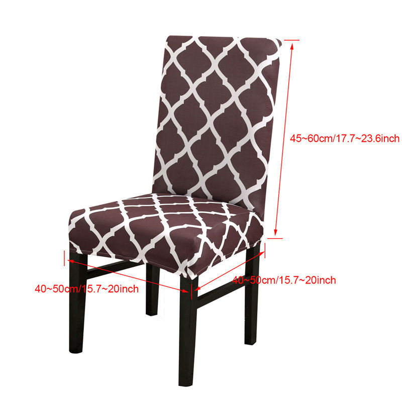 Box Cushion Dining Chair Slipcover, Brown