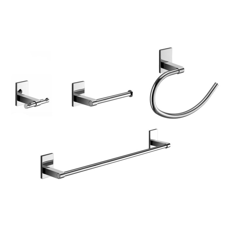 Dowsing 4 - Piece Bathroom Hardware Set, Chrome