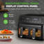 NutriChef 4.4 Quarts Dual Air Fryer Air Fryer