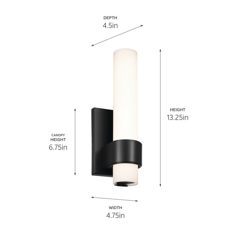 1 - Light LED Bath Sconce