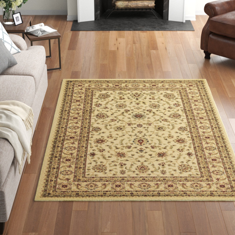 Tapis oriental Niles, Rectangle 10 pi 6 po x 16 pi 5 po, Crème