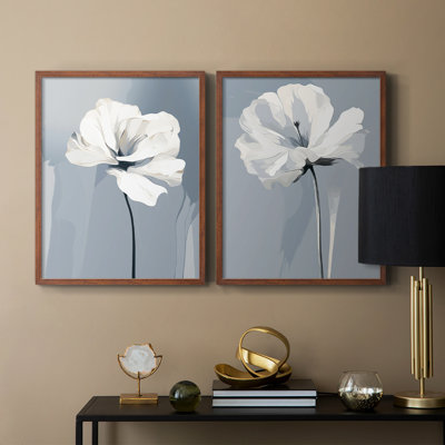 Série FLORAL CDXL - reproduction encadrée de qualité supérieure - prête à être accrochée - aucun clou requis - aucun clou requis