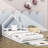 Twin Wood House Shape Bed-1319267844