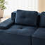 Canapé modulaire moderne en forme de U avec tissu en velours côtelé, assise profonde et repose-pieds mobile-1414302149