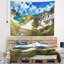 Rila de polyester sept lacs en bulgarie tapisserie avec accessoires suspendus inclus-28500830