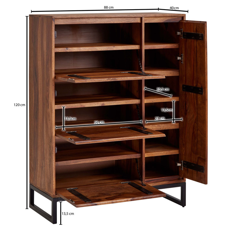 24 Pair Shoe Storage Cabinet