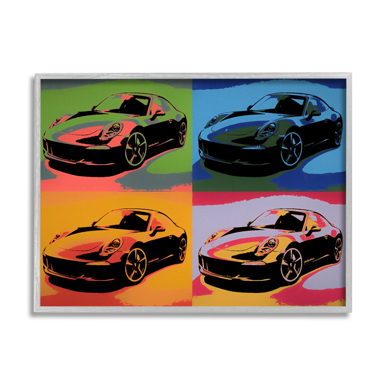 "Voiture de sport", "Pop Art Modern", interprétation par Daniel Sproul - impression, H 16 po x l 20 po