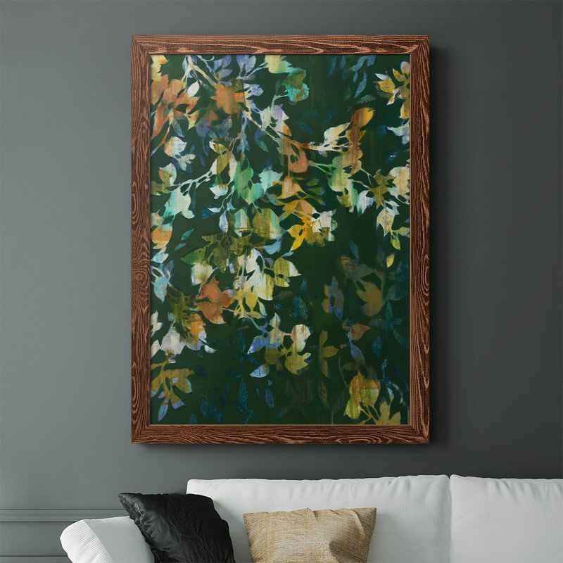 Toile encadrée de qualité supérieure Whirlwind II - prête à être accrochée, H 43,5 po x l 31,5 po, Noyer