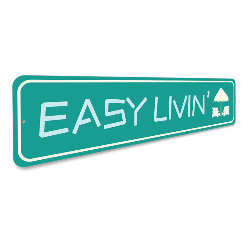 Panneau en aluminium Easy Livin 'Beach, H 4 po x l 18 po x P 0,04 po