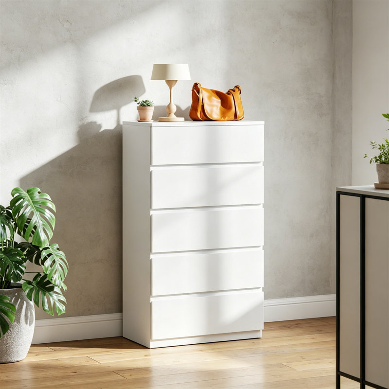 55 cm W Chest of 5 Drawers