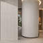 Panneau mural d'extérieur en argile flexible blanc 4 pi x 8 pi White Travertine-134274518