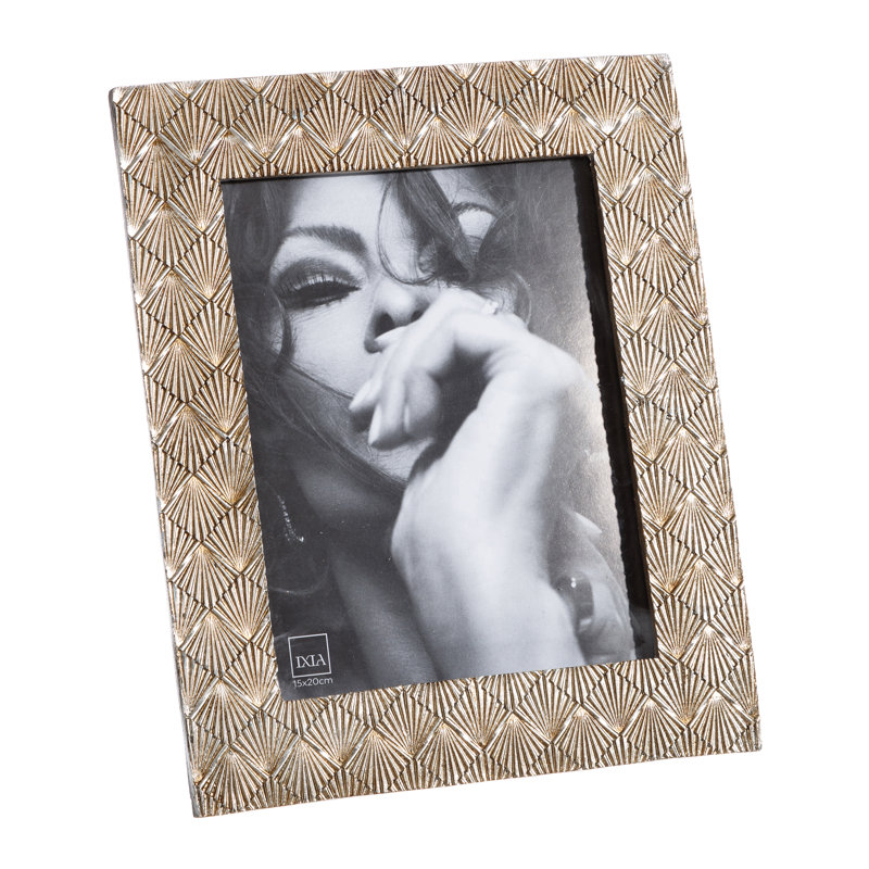 Dilorenzo Embossed Picture Frame, 27cm H x 22cm W x 1.8cm D, Gold
