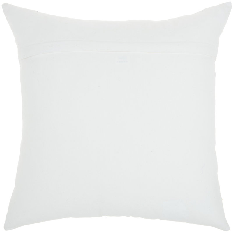 Appliqued Cotton Throw Pillow