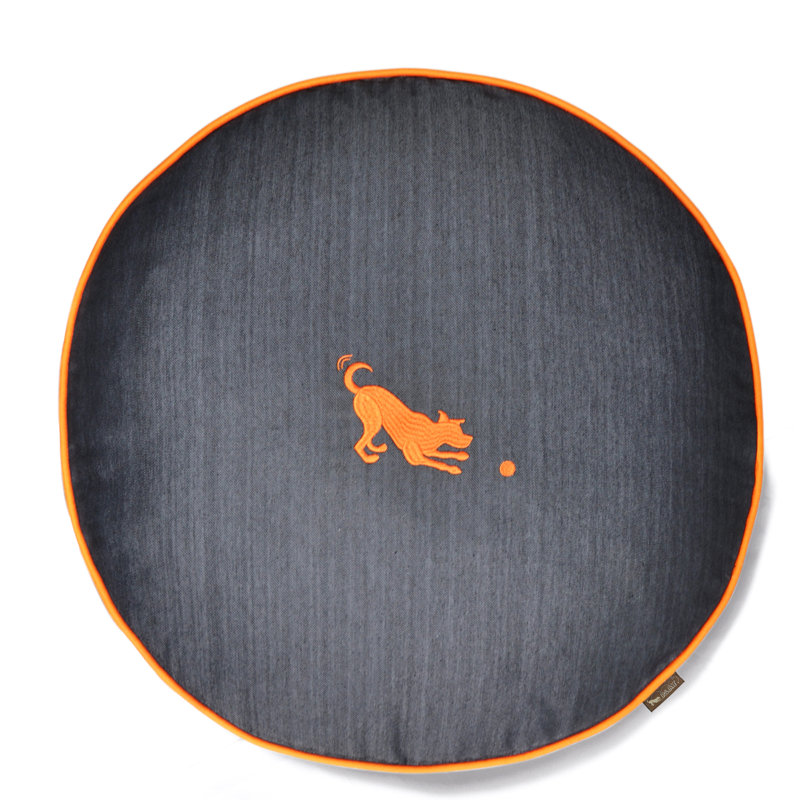 Signature Urban Denim Round Pet Duvet Cover, Small (27.5" W x 27.5" D)