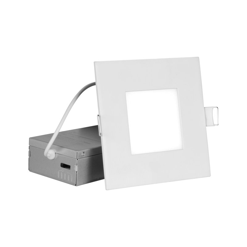 RELS 4'' Selectable Color Temperature 10.73 Watt Dimmable Air-Tight IC Rated LED Canless Recessed Lighting Kit