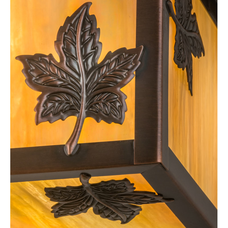 Plafonnier encastré carré 14 po 1 lumières unique Yedinak