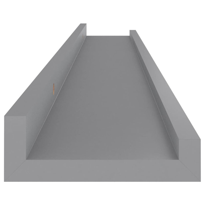 Floating Shelf, 1.2" H x 31.5" W x 3.5" D, Gray