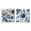 Motif néo-victorien à motif cobalt victorien II - ensemble de collage carré floral de 2-101855080-101855086