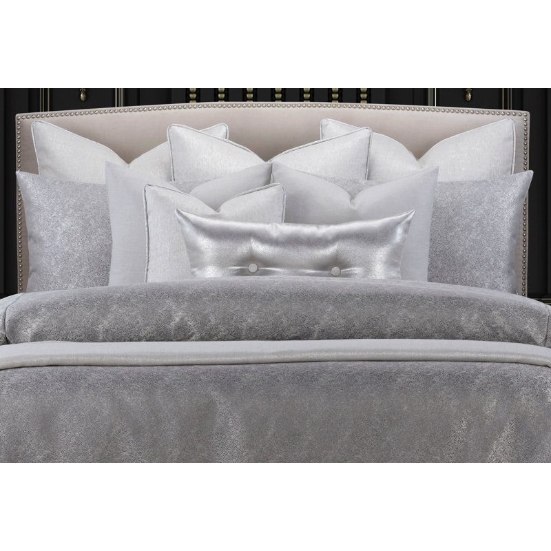 Pillow Sham, Queen, Silver