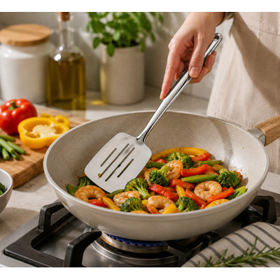 Ensemble d'ustensiles de cuisine 8 pièces en acier inoxydable