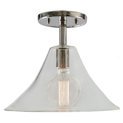 Baptiste Glass Semi Flush Mount